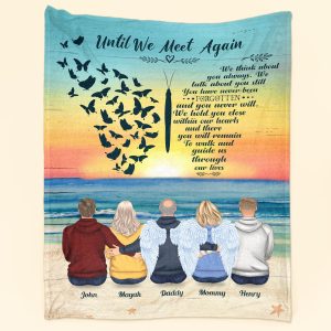 Until We Meet Again - Personalized Memory Blanket Big Size