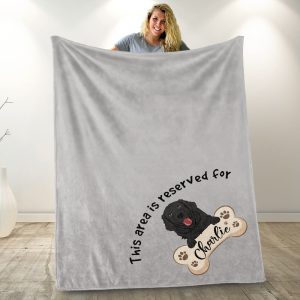 Reserved For My Dog - Personalized Blanket - Birthday Gift For Dog, Puppy Big Size