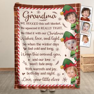 This Blanket Is Our Love For Grandma - Personalized Blanket Big Size